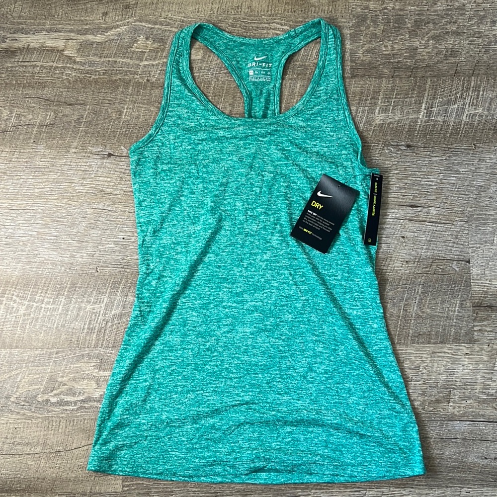NWT Nike Green Dri-Fit Tank Top Size XS - Picture 1 of 4